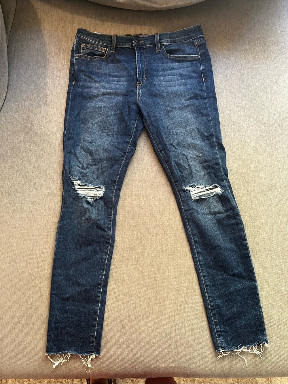 Joe’s Dark Blue Distressed Women’s Skinny Jeans